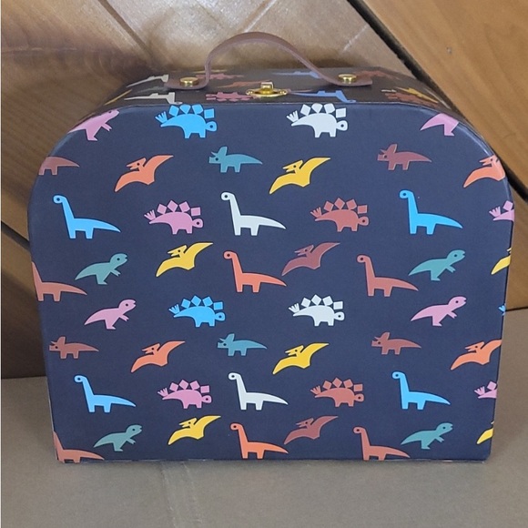 New! Christian Robinson Kids Dinosaur Storage Box with Handle and Latch. Storage - Picture 1 of 4